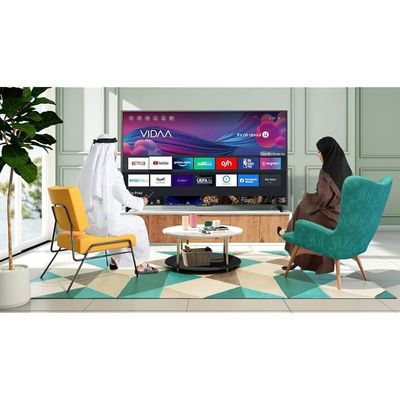 تلفزيون Hisense 100 بوصة 4K UHD ذكي Premium Dolby Vision YouTube Netflix Shahid Freeview Play & Alexa مدمج، بلوتوث وواي فاي موديل اللون الأسود -100U8GQ-100U8GQ - ضمان لمدة عام واحد.