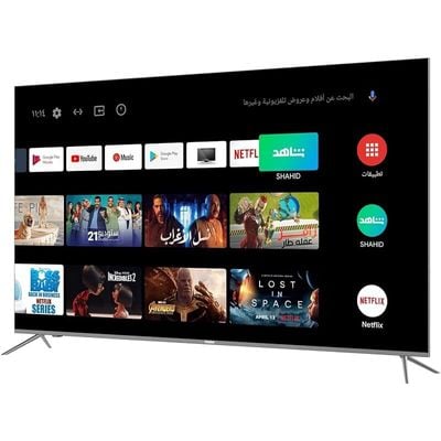 Haier 65 Inch 4K UHD Smart TV Android Official With Google Assistant, Google Play, Netflix, YouTube, Shahid, Wi-Fi, Bluetooth, Color Black Model- H65S6UG -1 Year Full Warranty