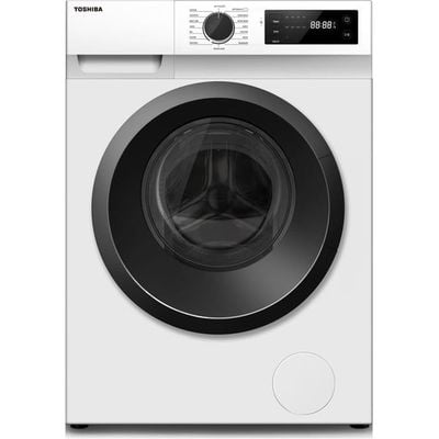 Toshiba Front Load 8Kg Washer, &amp; 5Kg Dryer, Quick Wash, 12 Programmers, Energy Saving, White Color &amp; 1200 RPM Model - TWDBK90S2A(WK) - 1 Year Full Warranty.