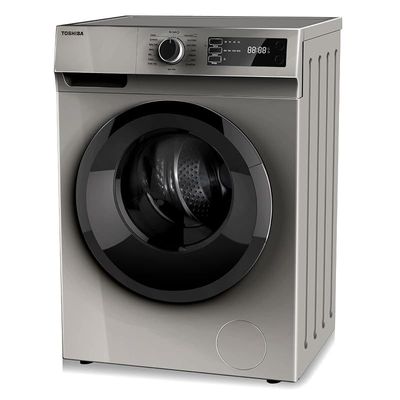 Toshiba Front Load 8Kg Washer, &amp; 5Kg Dryer, Quick Wash, 12 Programmers, Energy Saving, White Color &amp; 1200 RPM Model - TWDBK90S2A(WK) - 1 Year Full Warranty.