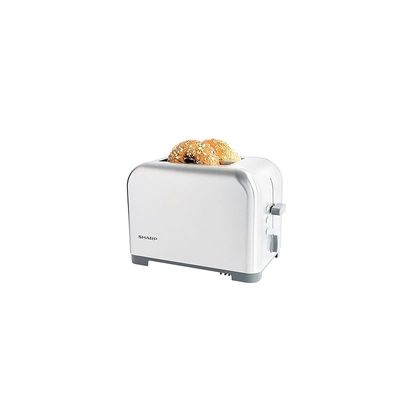 SHARP 2 SLICE 850W STAINLESS STEEL TOAST WITH CRUMB TRAY SILVER