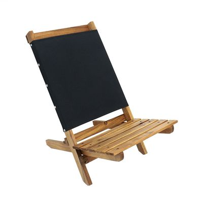 YATAI Pangean Lounger, Durable Hardwood with Heavy Duty Polyester, Easy to Fold and Carry, Wooden Beach Chair, Camping Chair, Foldable Chair, Portable Chair