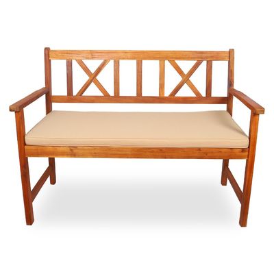 YATAI Acacia Wood Garden Lounge Seating Sofa with Cushions Patio Sofa Seating Wooden Outdoor Balcony Terrace Yard Lawn Furniture