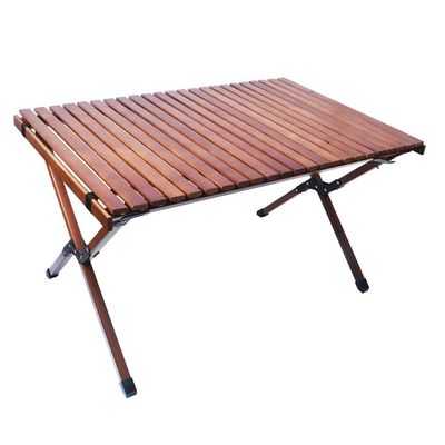 YATAI Folding Wood Table Portable Outdoor Indoor All-Purpose Foldable Picnic Table Cake Roll Wooden Table With Bag For Picnic Travel Beach BBQ 