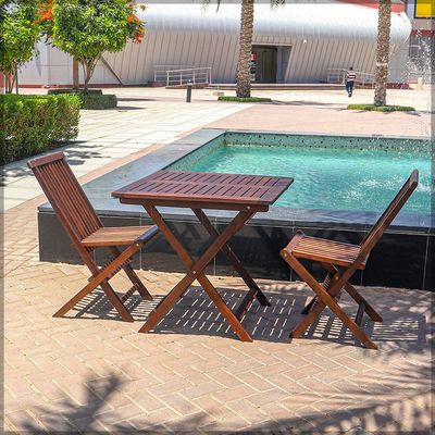 Yatai Foldable Eucalyptus Wood Chair - Outdoor Wood Chair  For Garden Furniture Balcony Pool Side and Outdoor Area use