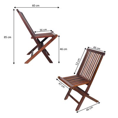 Yatai Foldable Eucalyptus Wood Chair - Outdoor Wood Chair  For Garden Furniture Balcony Pool Side and Outdoor Area use