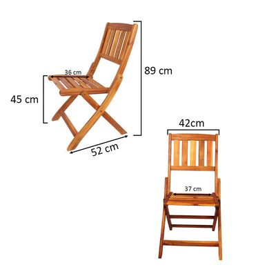 YATAI Wooden Folding Chair – Patio Wooden Relaxing Chairs – Wood Foldable Chair For Home Indoor Outdoor Garden Balcony Lawn Poolside Terrace Use