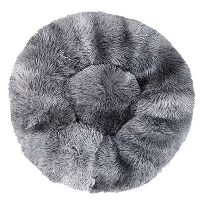 Round Cat &Dog Pet Bed Comfortable Plush Ultra Soft Cushion Self Warming Pet Bed Made With Faux Fux With Waterproof Bottom Diamater 50CM.