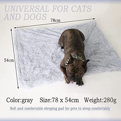 Comfortable Ultra Soft Pet Blanket With Self Warming Soft Cushion With Fleece Handfeel (Size 80×55CM)