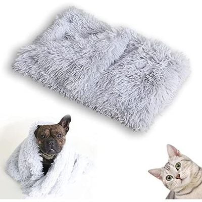 Comfortable Ultra Soft Pet Blanket With Self Warming Soft Cushion With Fleece Handfeel (Size 80×55CM)