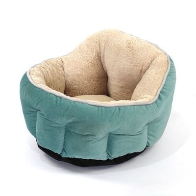 Cat & Dog Pet Bed With Cute Design And Shape Comfortable Plush Ultra Soft Cushion Self Warming Pet Bed Made With Fleece Faux Fur With Waterproof Bottom (Diamater 50CM)