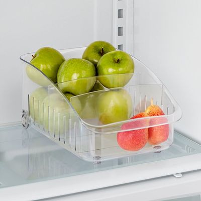 Youcopia RollOut Fridge Drawer, 8" x 15", Adjustable Drawer for Fridge Snacks, Fridge Storage and Organizer, BPA-Free, YCA-50350