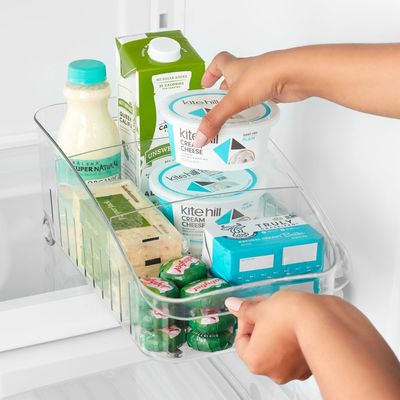 Youcopia RollOut Fridge Drawer, 8" x 15", Adjustable Drawer for Fridge Snacks, Fridge Storage and Organizer, BPA-Free, YCA-50350