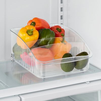 Youcopia RollOut Fridge Drawer, 10" x 15", Adjustable Drawer for Fridge Snacks, Fridge Storage and Organizer, BPA-Free,YCA-50351