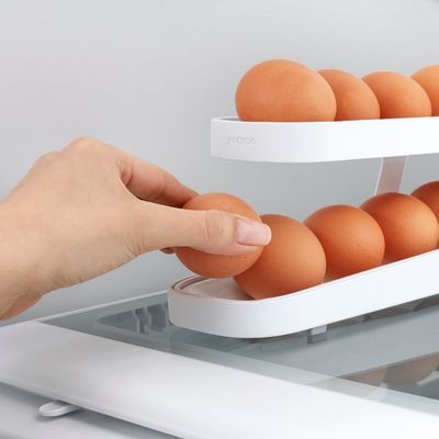 YouCopia RollDown Refrigerator Egg Dispenser, Space Saving Egg holder for the Fridge, BPA-Free, YCA-50414