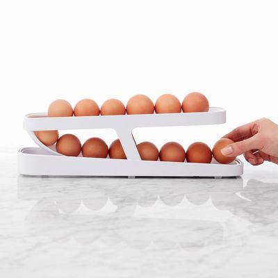 YouCopia RollDown Refrigerator Egg Dispenser, Space Saving Egg holder for the Fridge, BPA-Free, YCA-50414