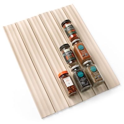 Youcopia SpiceLiner Drawer Organizer, Spice Rack, 10ft Roll, Sandstone, BPA-Free, YCA-50363