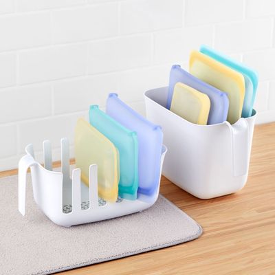 Youcopia Dry+Store Reusable Bag Drying Rack  Organizer, BPA-Free, YCA-50404