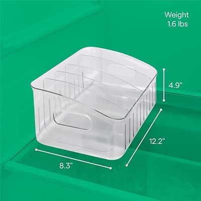 YouCopia FreezeUp Freezer Bin 12", Fridge Organizer with Storage, BPA-Free Food-Safe Container