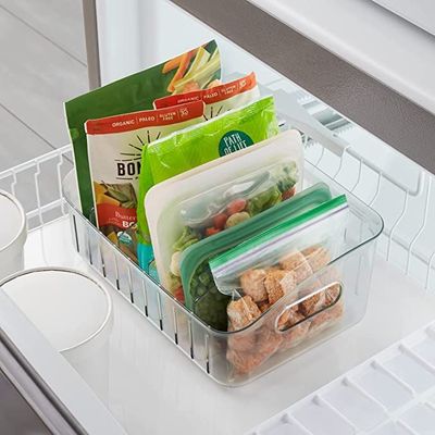 YouCopia FreezeUp Freezer Bin 12", Fridge Organizer with Storage, BPA-Free Food-Safe Container