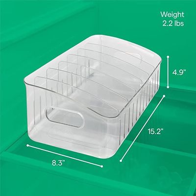 YouCopia FreezeUp Freezer Bin, 15", Clear