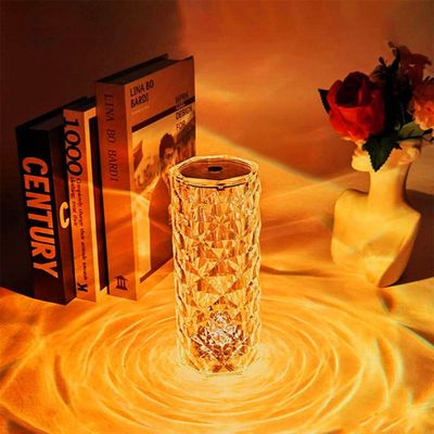 Romantic Rose Crystal Diamond Table Lamps