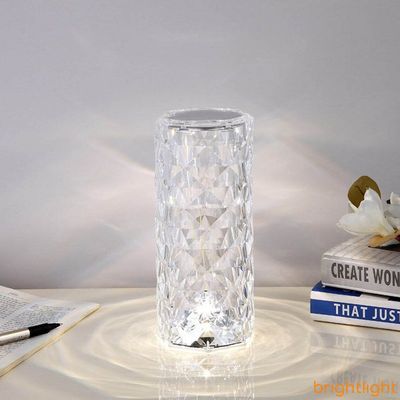 Romantic Rose Crystal Diamond Table Lamps