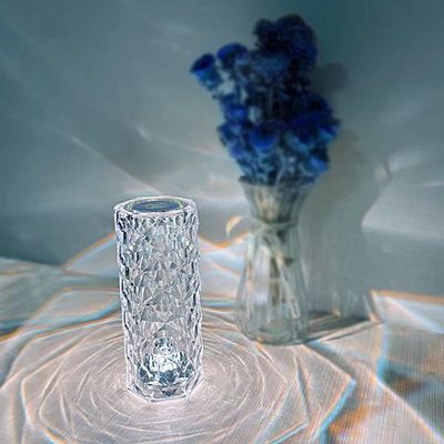 Romantic Rose Crystal Diamond Table Lamps