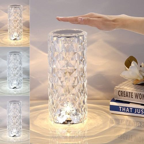 Romantic Rose Crystal Diamond Table Lamps