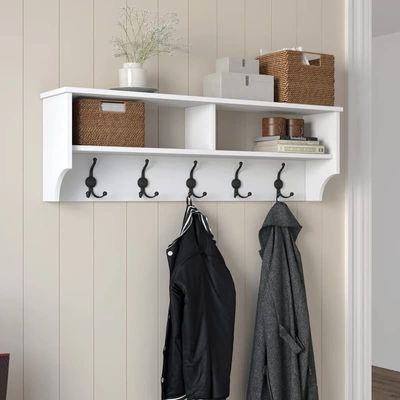 Home Canvas Modern Coat Rack Wall Hanger Coat Rack Clothes Hanger 120 Cm White