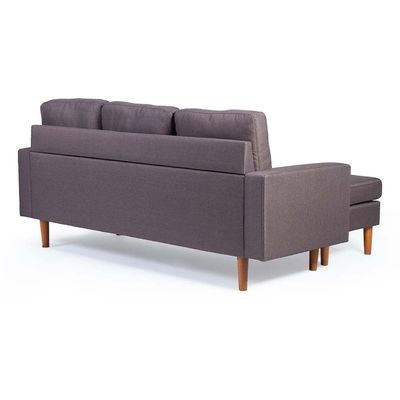 Studio Luxe Upholstered Sofa With Ergonomic Design | Perfect Studio Luxe corner sectional sofa for Living Room - Brown