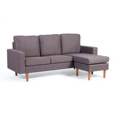 Home Canvas Studio Luxe Upholstered Sofa With Ergonomic Design | Perfect Studio Luxe corner sectional sofa for Living Room - Brown