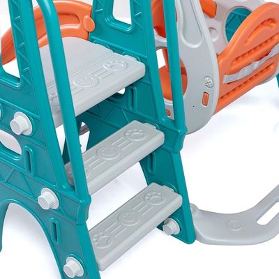 Toddler Climber and Swing Set | 3 in 1 Kids Play Climber Slide Playset Indoor Outdoor Playground Toy with Basketball Hoops Activity Center in Backyard -Multicolor (Large 3 in 1)