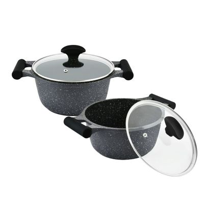 Prestige Essentials Nonstick Pots And Pans Cookware Set 11 Pieces - Black