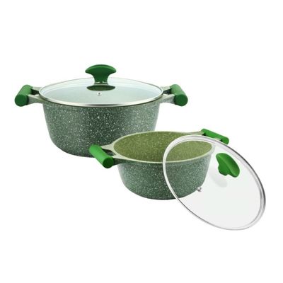 Prestige Essentials Nonstick Pots And Pans Cookware Set 11 Pieces - Green