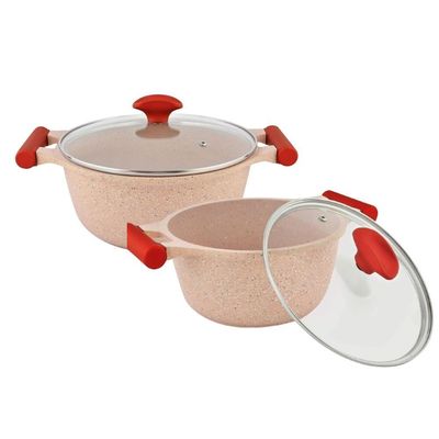 Prestige Essentials Nonstick Pots And Pans Cookware Set 11 Pieces - Pink