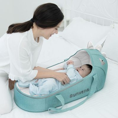 Sunveno Foldable Travel Carry Cot - Green
