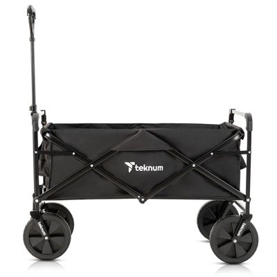 Teknum Folding Wagon Cart w / Canopy - Black