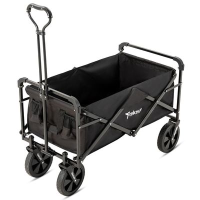 Teknum Folding Wagon Cart w / Canopy - Black