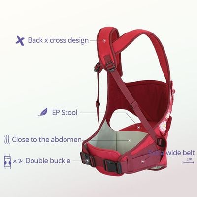 Sunveno Baby Carrier Flower - Red