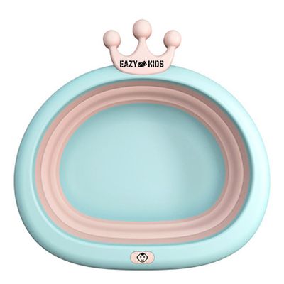 Eazy Kids Collapsible Royal Wash Basin for Baby - Blue