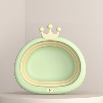 Eazy Kids Collapsible Royal Wash Basin for Baby - Green