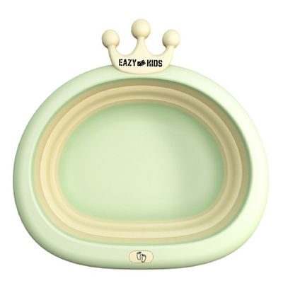Eazy Kids Collapsible Royal Wash Basin for Baby - Green