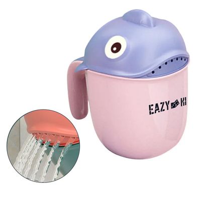 Eazy Kids Baby Head Shampoo Wash Rinse Shower Mug - Pink, 500ml