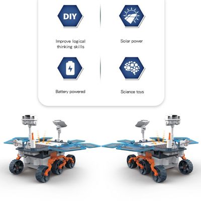 Little Story DIY Solar Mars Exploration Rover (46 Pcs), STEM Series - Blue