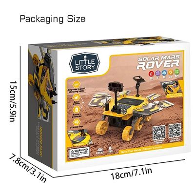 Little Story DIY Solar Mars Exploration Rover (46 Pcs), STEM Series - Blue