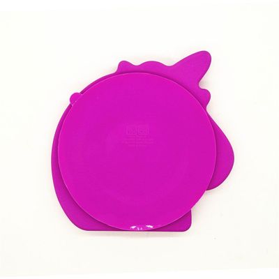 Eazy Kids Silicon Suction Plate - Unicorn Pink