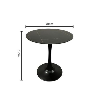 Maple Home Modern Round Dining & Coffee Table Accent Faux Marble Top Dining  Metal Base Tulip Side Table Kitchen Bar Patio Living Dining Furniture