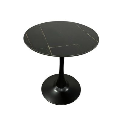 Maple Home Modern Round Dining & Coffee Table Accent Faux Marble Top Dining  Metal Base Tulip Side Table Kitchen Bar Patio Living Dining Furniture