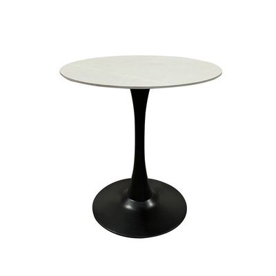 Maple Home Modern Round Dining & Coffee Table Accent Faux Marble Top Dining  Metal Base Tulip Side Table Kitchen Bar Patio Living Dining Furniture